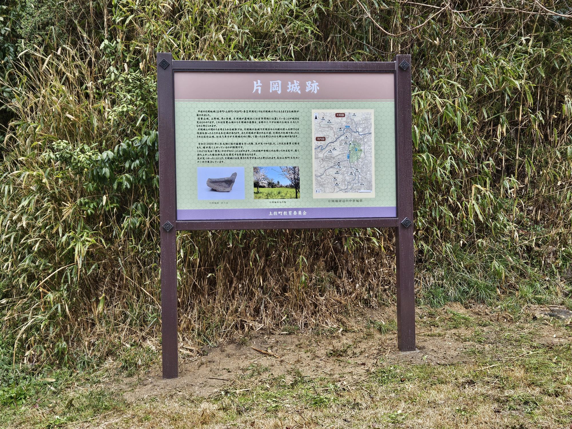 登り口前の看板