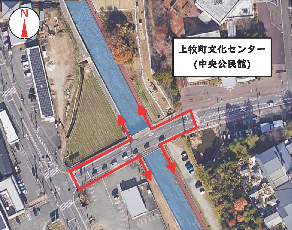 (図2)安全なルートで渡るようにしましょう