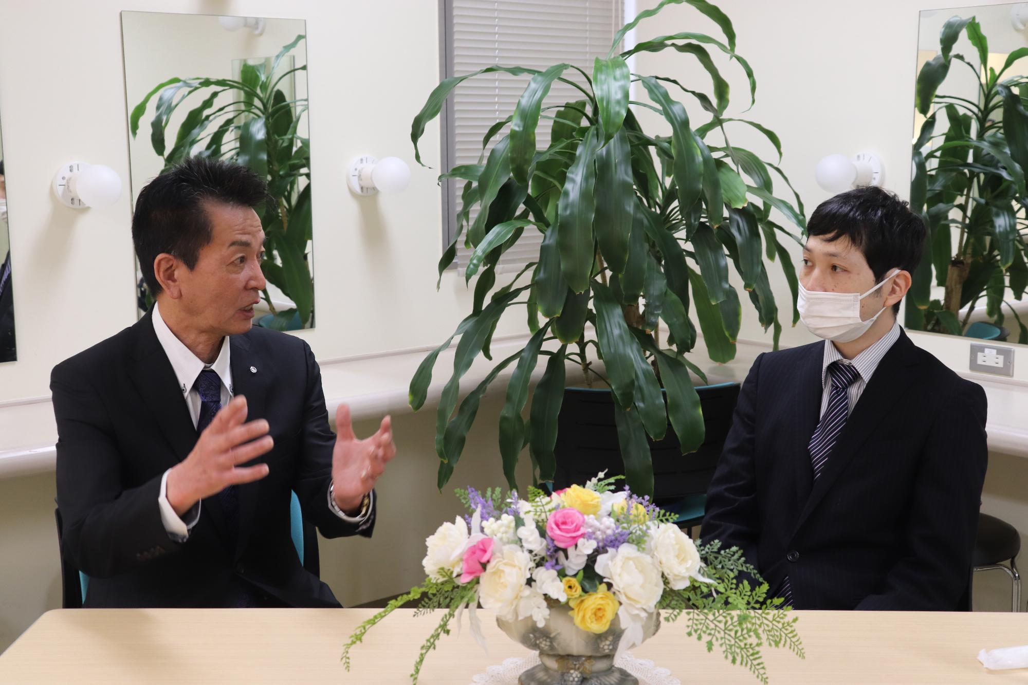 講師の方との対談の様子
